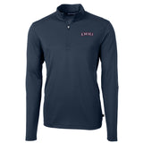 Virtue Eco Pique Recycled Quarter Zip Men's Pullover |  Navy