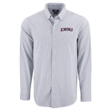 Skyline Eco Pinstripe Mens Long Sleeve Dress Shirt | Pale Blue/White
