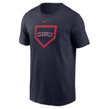 Nike Baseball Dri Fit Cotton Short Sleeve Tee |  Navy