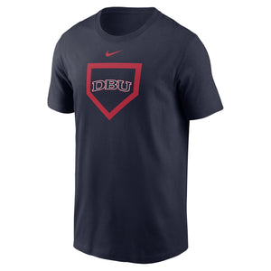 NIKE Baseball Dri Fit Cotton Short Sleeve Tee, Navy