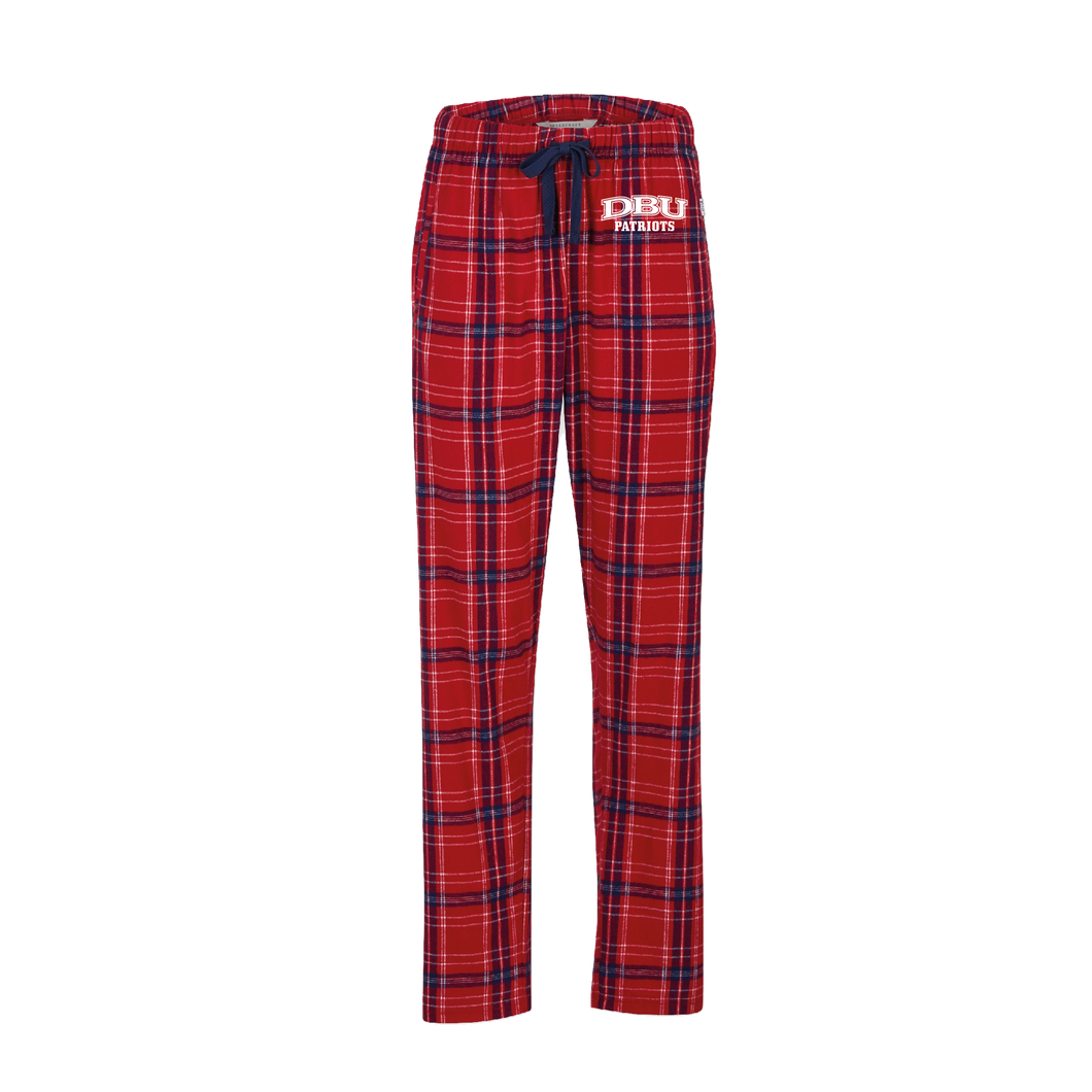 Ladies Haley Flannel Pant, Red/Navy