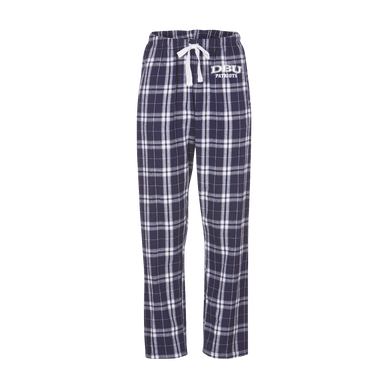 Ladies Haley Flannel Pant, Navy/Silver