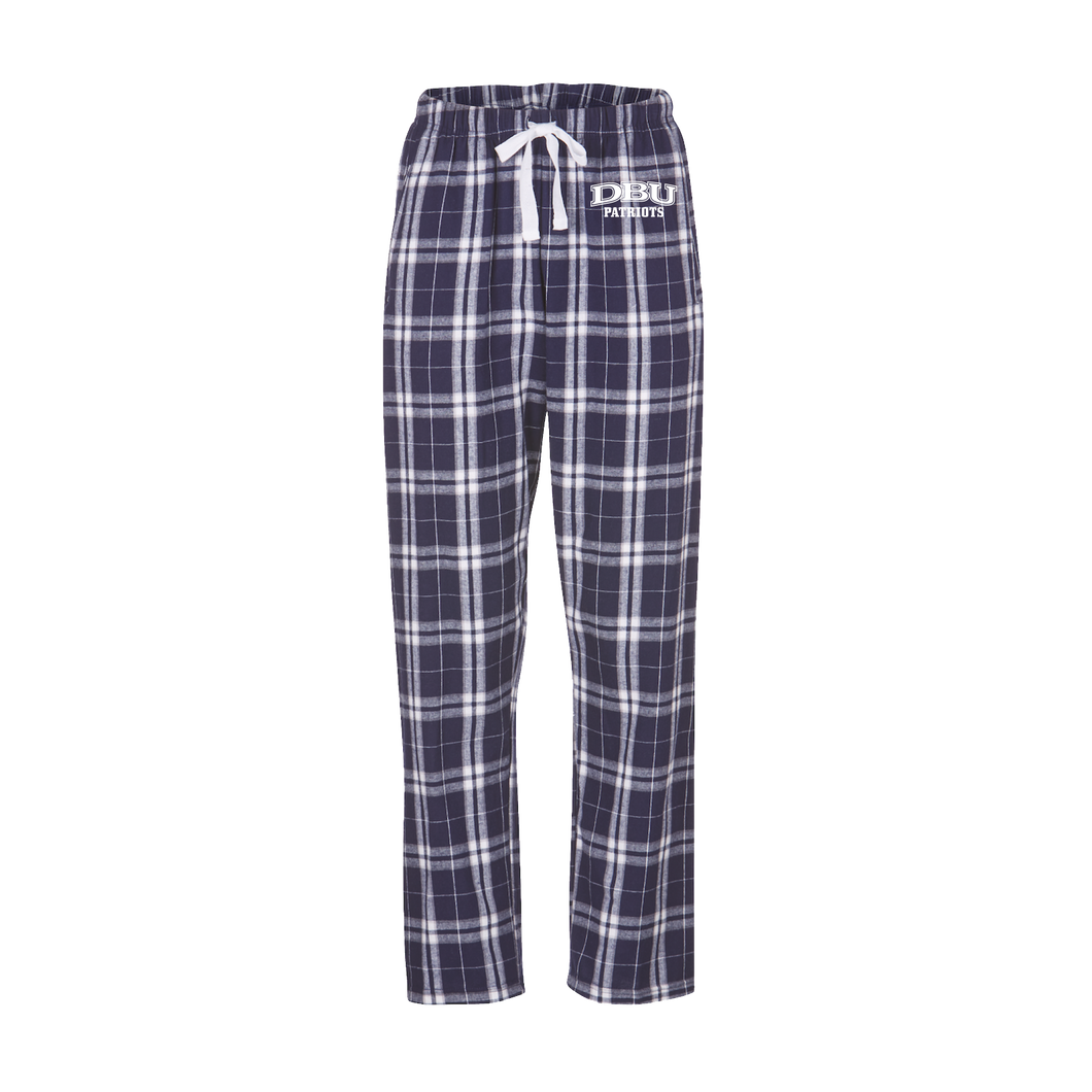 Ladies Haley Flannel Pant, Navy/Silver