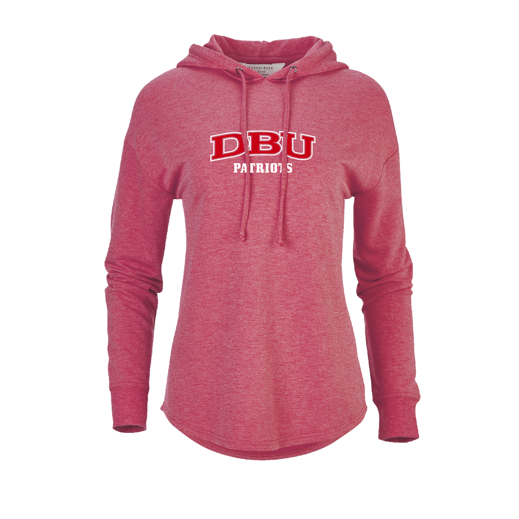 Ladies Dream Fleece Hood, Red Heather