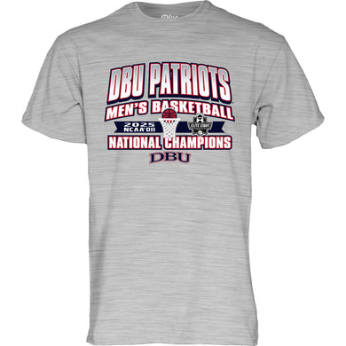 DBU Men's Basketball DII National Champions Teeshirt, Oxford Grey