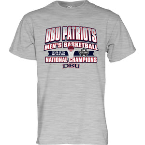DBU Men's Basketball DII National Champions Teeshirt, Oxford Grey