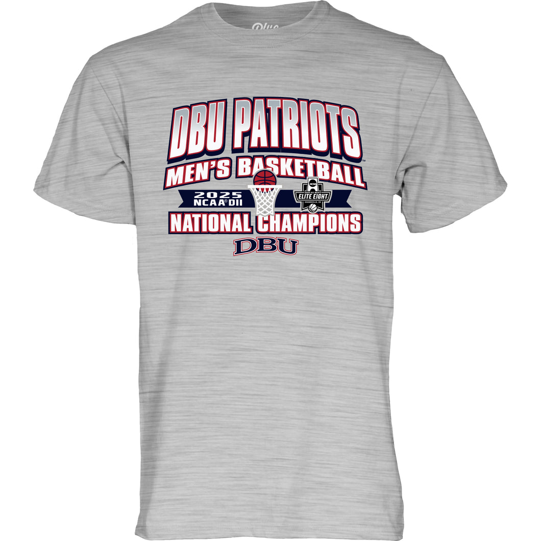 DBU Men's Basketball DII National Champions Teeshirt, Oxford Grey