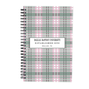 Sycamore Journal, Pink/Green Plaid Design