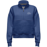 Heavyweight Fleece 1/4 Zip w/ Pouch Pocket |  Heather Navy