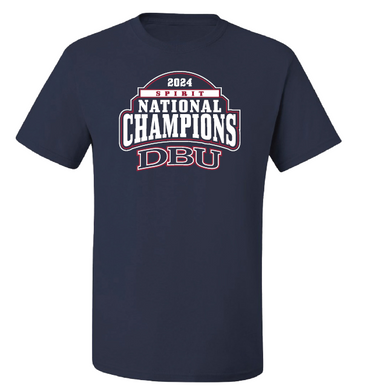 DBU SPIRIT 2024 National Champs Tee, Navy