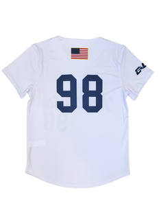 Youth Sublimated Baseball Jersey, White