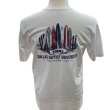 Load image into Gallery viewer, Southern Tide DBU Pocket Tee, White with Surfboards