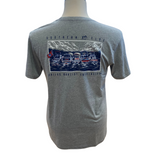 Southern Tide DBU Pocket Tee |  Heather Grey with Boats