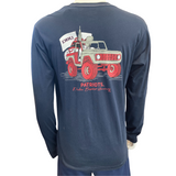 League LS Pocket Tee |  Navy