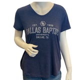 Ladies Tri-Voop Short Sleeve Tee |  Navy