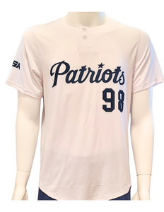 Adult Sublimated Baseball Jersey, White