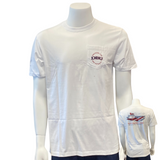 Southern Tide DBU Pocket Tee |  White with Cornhole