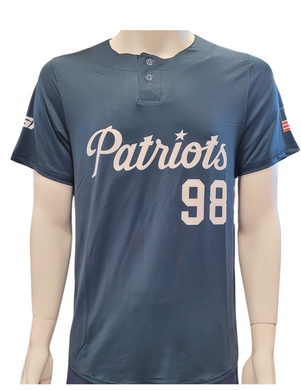 Adult Sublimated Baseball Jersey, Navy