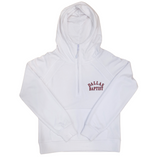 Ladies Asana Half Zip Hoodie |  White