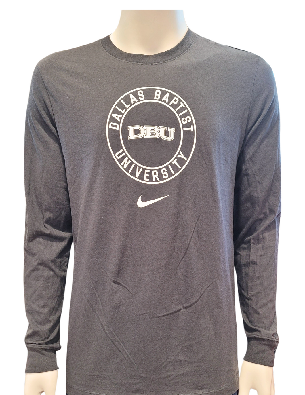 NIKE Core Cotton Long Sleeve Tee, Anthracite (F24)