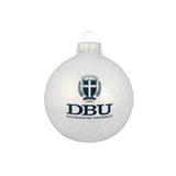 Sparkle Glass Ball Ornament | White