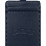 Milanese Leather ID Card Case | Navy